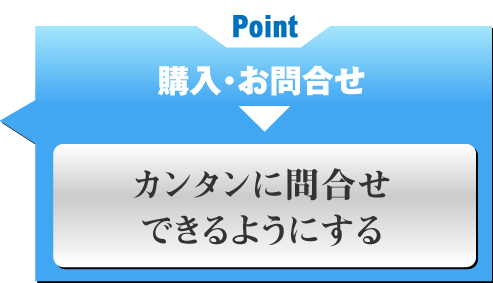 カンタンに問合せできるようにする