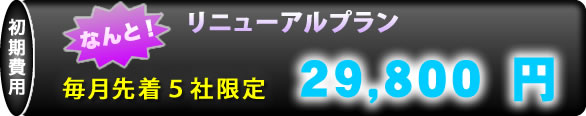 ������p 99,800�~&rarr;79,800 �~�A���z���p�� 29,800 �~�i�Œ�_����Ԃ�6�����`�j